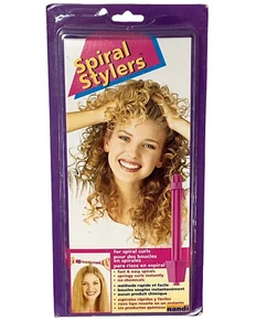 Spiral Stylers Perm For A Day Vintage arricciacapelli a spirale Y2K Nandi Inc nuovo - Foto 1 di 6
