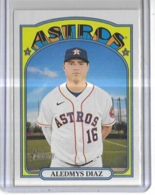 2021 Topps Heritage High Number #553 Aledmys Diaz Houston Astros - Image 1 of 2