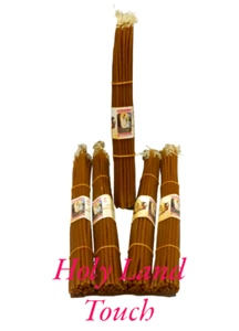 33 Holy Candles Resurrection of Christ Beeswax Sepulcher Church Light Saturday - Picture 1 of 8