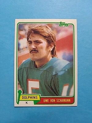 UWE VON SCHAMANN 1981 TOPPS FOOTBALL CARD # 21 H3375 - Image 1 of 2