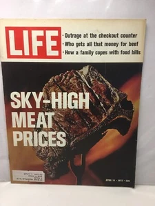 Life - April 14, 1972 Sky High Meat Prices - Picture 1 of 1