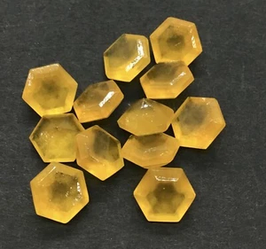 Hexagon Cut Natural AAA Yellow Quartz Loose Gemstone For Assorted All Jewelry - Picture 1 of 21