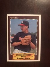 1990 Procards #2654 - Sterling Hitchcock - Greensboro Hornets