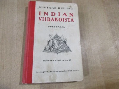 1909 Indian Viidakoista Rudyard Kipling Toinen Kirja In Finnish HC. (b)  - Image 1 of 4