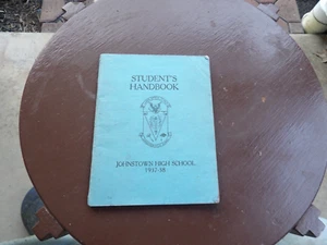 Vintage 1937-38 Johnstown High School Student's Handbook Central Senior Handbook - Picture 1 of 3