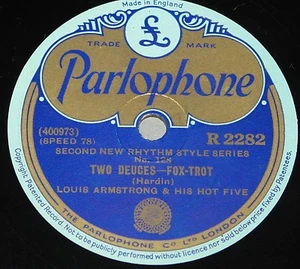 LOUIS ARMSTRONG ~ FIREWORKS b/w TWO DEUCES ~ 78 E+ EX PLUS GRADE - Picture 1 of 2