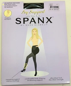 SPANX All the Way Energizing Leg Support Super CONTROL Pantyhose BLACK Sz B NIP - Picture 1 of 3