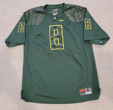 Oregon Ducks Jersey Men's Green Football #8 Fighting Team Nike youth XL Cover