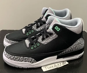 New! Nike Air Jordan 3 Retro GS sz 7Y Green Glow Women's sz8.5 DM0967 031 - Picture 1 of 5