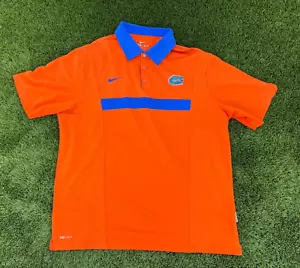 NIKE Mens Florida Gators Authentic Polo Shirt. Sz XL Orange/Bllue - Picture 1 of 4