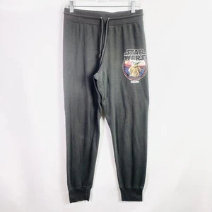 Star Wars Joggers Men's Size M The Mandalorian Gray Sweat Pants Lounge Yoda - Picture 1 of 6