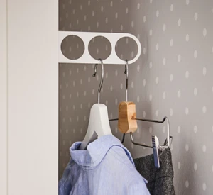 IKEA KOMPLEMENT Valet Hanger, White, 17x5 cm / 6 3/4" Brand NEW - Original - Picture 1 of 6