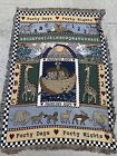 Vintage Noah's Ark they Came 2 by 2 40 Days & 40 Nights Tapestry Afghan ??sj10m3