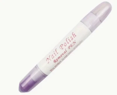 NAIL Correctors Pen Polish Remover Varnish Pens Correction Nail Purple UK Stock - Image 1 of 4