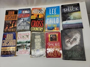 Lot 10 suspense Paperback Book actual books pictured FREE SHIPPING - Picture 1 of 6