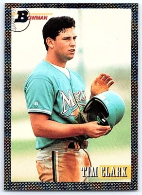 1993 Bowman Foil Tim Clark Rookie Florida Marlins #699 - Image 1 of 2