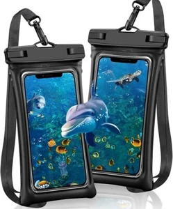 WenYa Fundas de Teléfono Impermeables para Natación, Paquete de 2 Bolsas de Teléfono IPX8 Impermeables - Imagen 1 de 1
