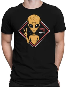 Came in Peace | Herren Fun T-Shirt S bis 4XL | Alien Area 51 Ufo Außerirdische - Picture 1 of 14