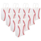 Baseball Snack Bag with Handle - 12pcs Drawstring Pouch for Party Supplies
