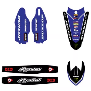 2018-2022 YAMAHA YZ250F YZ450F FRONT & REAR FENDER LAMINATED MOTOCROSS GRAPHICS - Foto 1 di 3