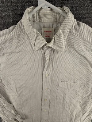 Camisa Lorenzini Per Holy’s Abotonada Rayas Azul Verde Blanco Manga Larga 16.5 Foto 1 de 4