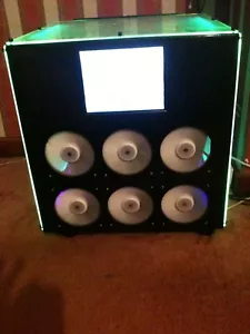 extra large gaming water cooling UV reactive computer case with 8" touchscreen - Picture 1 of 11