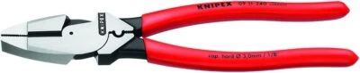 9.5" Extra High Leverage Lineman's Pliers with Fish Tape Puller and Crimper - Image 1 of 4