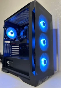 Custom RGB Gaming Desktop PC Intel Core i7 3.40 Quad 32 GB SSD Nvidia RTX 4060 - Picture 1 of 6