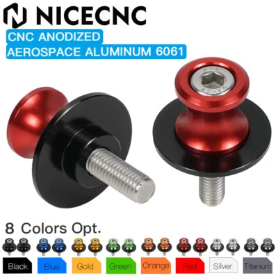 Deslizadores de carretes de brazo oscilante de 10mm se ajustan a Kawasaki Ninja ZX6R 9R 10R 12R 14R Z750/S Foto 1 de 4