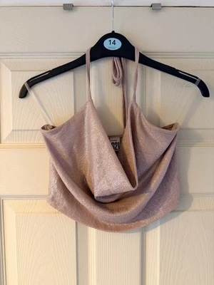 George G21 Women's Halter Neck Cropped Top Size 8 🌼 #271 - Image 1 of 4