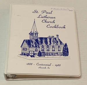 Vtg St Paul Lutheran Church Centennial Cookbook Recipe Book Renwick Iowa IA 1988 - Picture 1 of 17