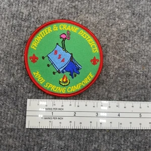 Frontier & Crane Districts 2001 Spring Camporee Patch - Picture 1 of 2