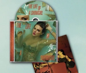 Taylor Swift The Life of a Showgirl CD + Hand Signed Photo 4 AUTHENTIC - Picture 1 of 1