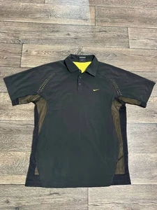 Vintage Nike tiger woods golf polo shirt 00s black men large - Picture 1 of 7
