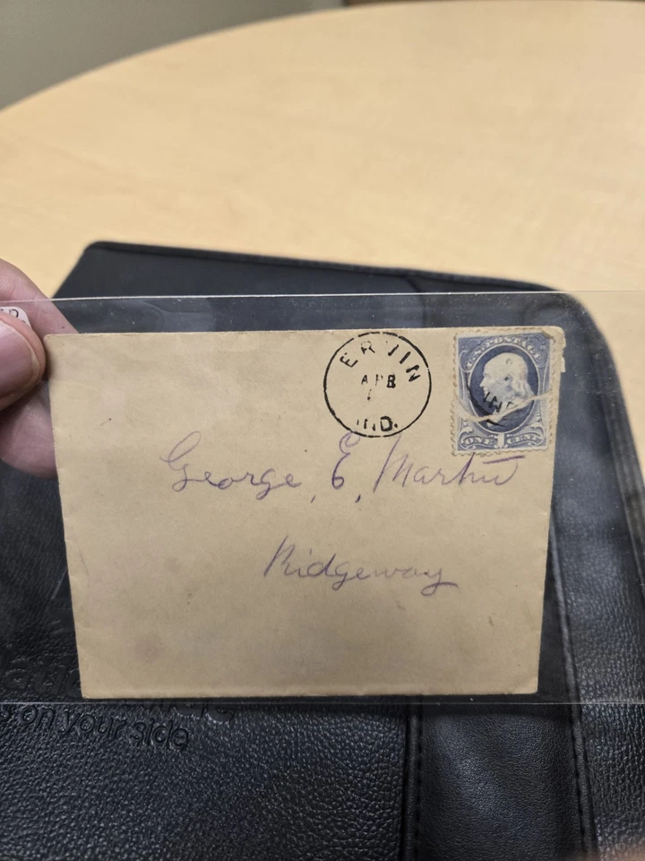 1800s Ervin Indiana Howard County DPO 1863-1897 Cover SR-5 - Image 1 of 2