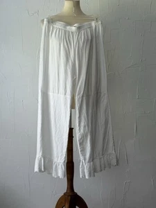 Soft Surroundings S Pants, Lounge Wear Ruffled Laced Cuffs Elastic Waist - Picture 1 of 18