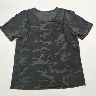 Camiseta Lululemon Outrun the Heat Manga Corta Incógnito Camuflada Multi Gator - S/M Foto 1 de 4