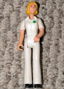 Fisher Price Female Nurse Adventure People Green Cross 1974 Woman EMT Medic - Picture 1 of 2