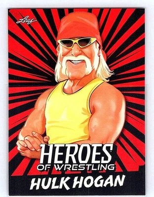 2023 WWE Leaf Heroes of Wrestling Hulk Hogan rojo #B-4 Foto 1 de 2