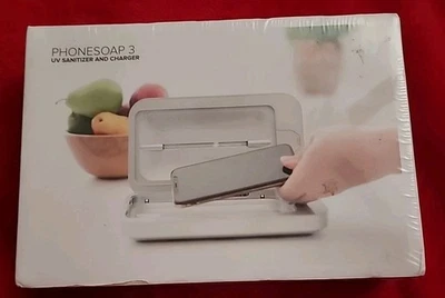 Smartphone Phonesoap 3 Pro Rapid UV desinfetante e carregador dourado nova caixa lacrada - Imagem 1 de 4