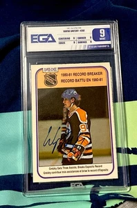 1981-82 OPC #392 WAYNE GRETZKY HOF EGA 9 MINT PRISTINE 10 ON CARD AUTO IP POP 1 - Picture 1 of 7