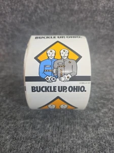Crash Test Dummy Sticker Decal Roll 1988 Rare Buckle UP Ohio Vince Larry - Picture 1 of 4