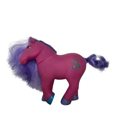 Vintage 1984 Lanard My Little Pony Fakie Spaceman Pink Body with Lavender Hair - Image 1 of 4