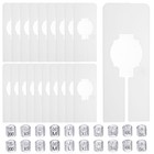 20Pcs Rectangular Clothing Size Dividers with 20Pcs Letter Size Marker, White