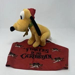 Disney Parks Pluto Plüsch Fluch der Karibik Bandana rot mit Schlüssel - Bild 1 von 12