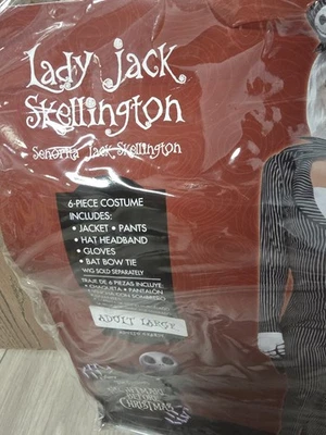Disney Nightmare Before Christmas Lady Jack Skellington Costume Adult Large - Image 1 of 4