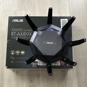 ASUS RT-AX89X 12-stream AX6000 Dual Band WiFi 6 (802.11ax) 10 Gigabit Router - Photo 1/22