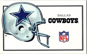 DALLAS COWBOYS Football Helmet 1984 Vintage Postcard KH8 - Picture 1 of 2