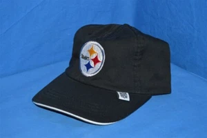PITTSBURGH STEELERS NFL FÚTBOL REEBOK ALA CURVA NEGRA AJUSTABLE NFL GORRA - Imagen 1 de 4