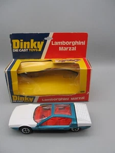 Dinky Toys No 189 Lamborghini Marzel in Metallic Green,Exc Box,Old Shop Stock. - Picture 1 of 14